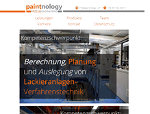 Tablet Screenshot of paintnology.com